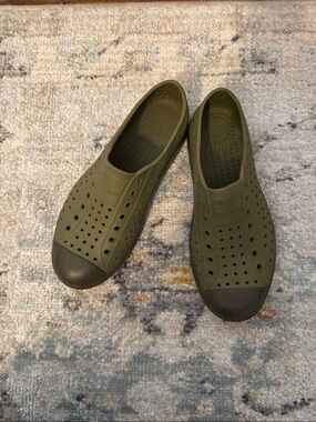 Native Kids Olive Green Water Shoes